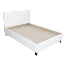 Pat Soft tapitat pentru saltea 120x200, Alb